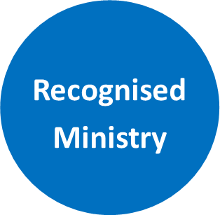 cicrcle containing recognised ministry