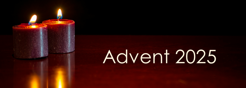 advent candles with title Advent 25